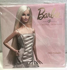 2006 Barbie Collector Versace Designers’ Showcase Wall Calendar New Unused