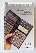 Hewlett-Packard HP-28S Advanced Scientific Calculator Owner's Manual Spiral
