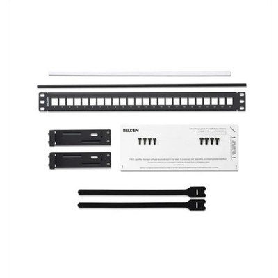 Belden KeyConnect Patch Panel Cat5e, 24-port, 1U, Black (AX103114)