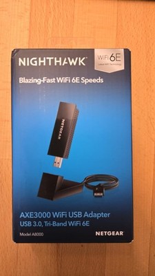 NETGEAR Nighthawk AXE3000 WiFi 6E USB Adapter