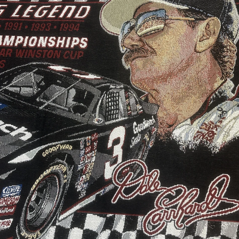Manta de tapiz vintage Dale Earnhardt 3 GM Goodwrench Monte Carlo 60x46 Foto 3 de 4