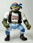 VTG 1991 Teenage Mutant Ninja Turtle TMNT Rock N Roll Leonardo Action Figure Toy