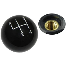 1964-88 GM 1 7/8 Black Hurst 4 speed Shifter Handle Ball Knob Coarse Thread
