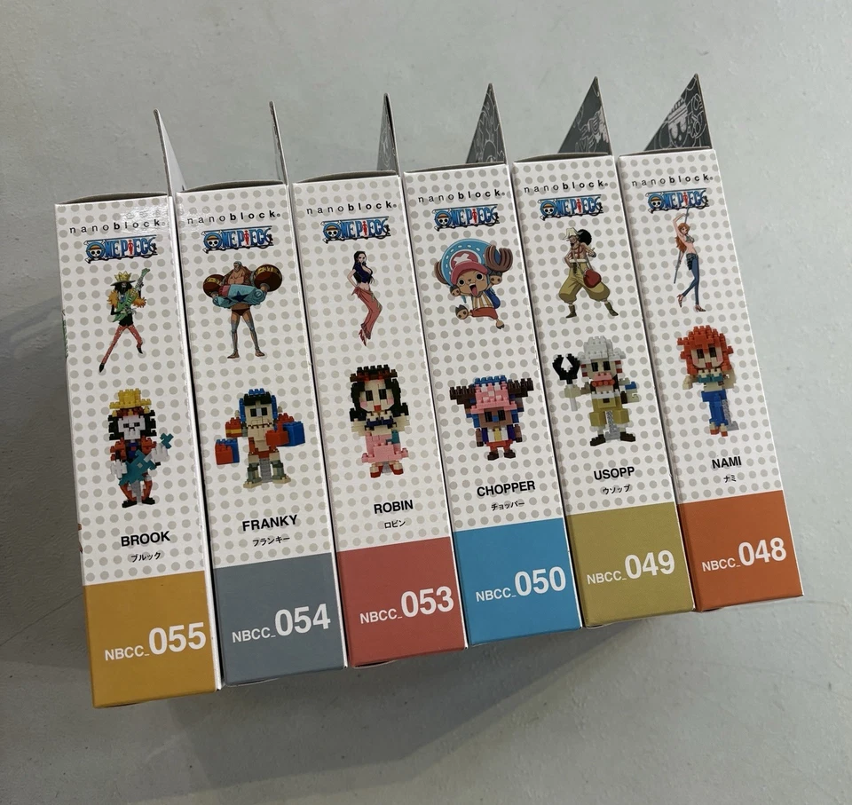 One Piece Nanoblock Brook Franky Robin Chopper Nami Usopp New & Sealed - Image 4 of 4