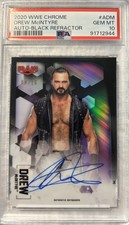 Drew McIntyre  Black /10 Auto PSA 10 Topps WWE 2020 Chrome 