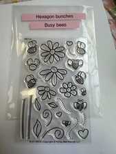 Honey Bee Hexagon bunches and Busy bees stamps and dies NEW bundle