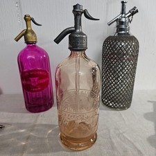 Soda Siphon lachsfarben selten Sodaflasche Seltzer Wasserspender