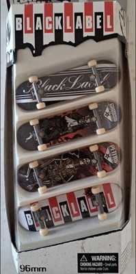 2006 Tech Deck Black Label 4 Pack 96mm Rare READ Great Condition Vintage