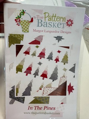 IN THE PINES quilt pattern, 60x75'', piecing, by The Pattern Basket, UNCUT