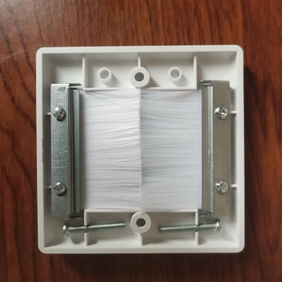 2 PièCes Brosse de Chasse D'Eau Plaque Murale Brosse Simple 1 Gang Sortie M8922 - Photo 2/4