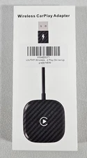 Mini Wireless CarPlay Adapter for Apple, Plug & Play Low Latency Converts Wired