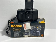 Vintage Kodak Cameo Zoom Plus 35mm Panoramic Camera Box UNTESTED Flip Up Flash