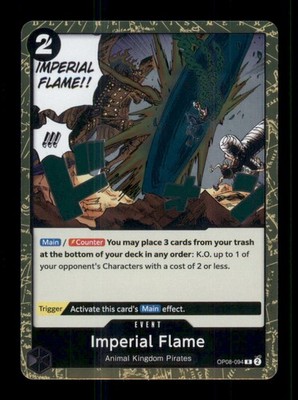 Imperial Flame R Foil Two Legends OP08-094 NM