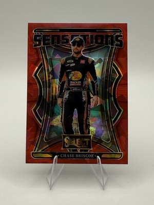 2025 Panini Select - Sensations Chase Briscoe #13 Red Ice Prizm /49
