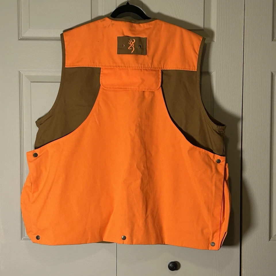 Browning Men's Hunting Vest, Orange Brown padded Size 2XL Excellent Condition - Image 2 of 2