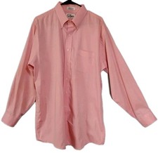 Vintage Sears Roebuck Shirt 17.5, 34/35 Light Pink Pinpoint Oxford Button Down