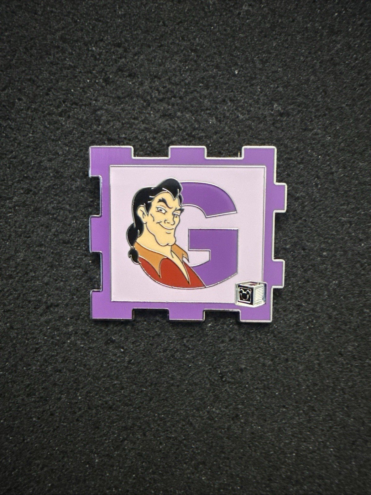 2026 Disney Parks A-2-Z Alphabet Block Mystery Pin G Gaston LR