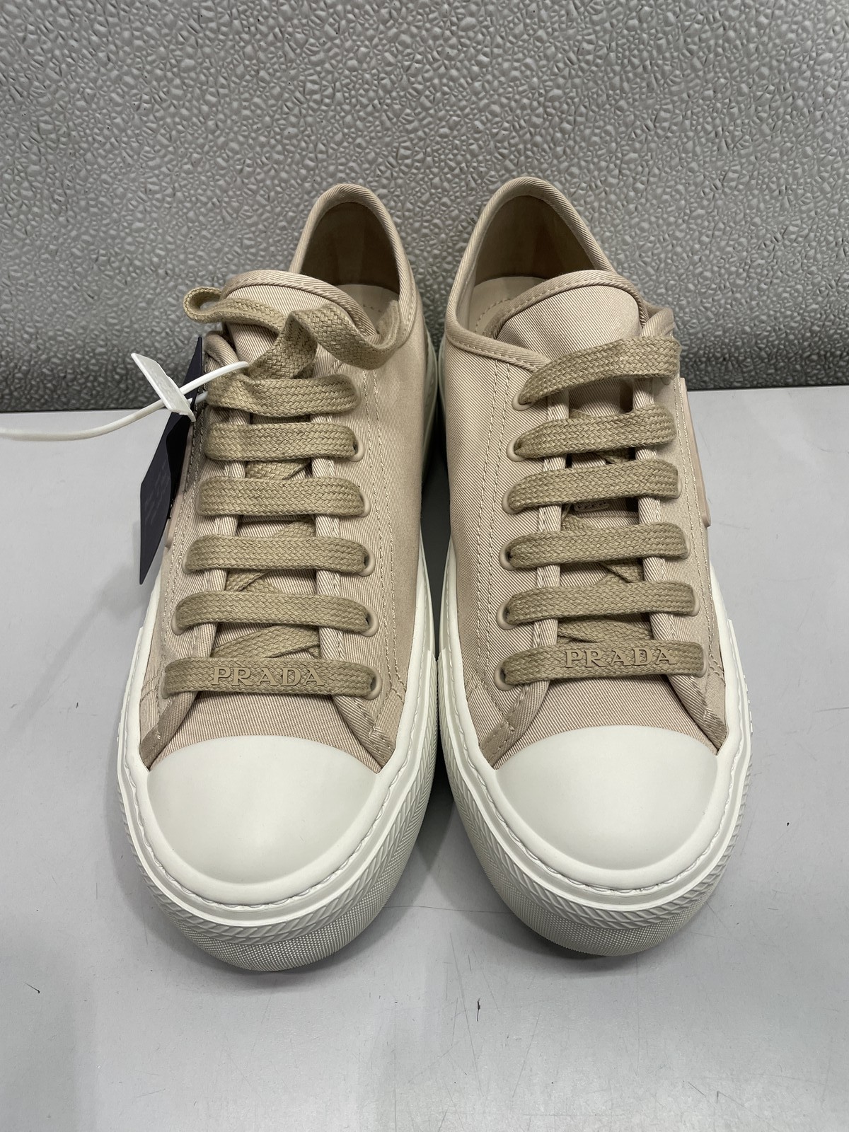 Prada Cord Laced Fabric Low Top Sneakers Women's US 8.5 thumbnail 3