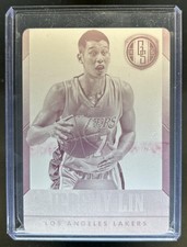 2015-16 National Treasures Jeremy Lin 2014 15 Gold Standard Printing Plate #1/1