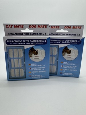 Lot 4 PetMate Genuine OEM Filter Cartridges Cat Mate and Dog Mate Fountains NEW