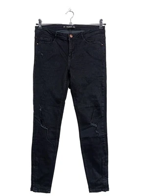 ZARA Jeans slim Dames Jeans T EU 42 noir style mode des rues - Photo 1/4