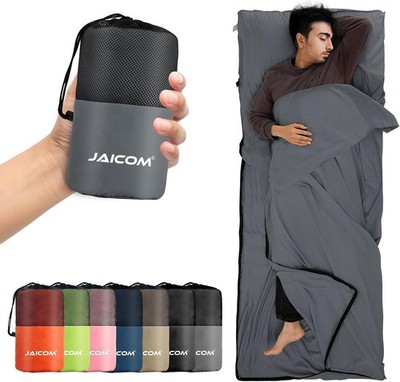 JAICOM Hüttenschlafsack, Ultraleichter Seideschlafsack für Reise, 2in1 H
