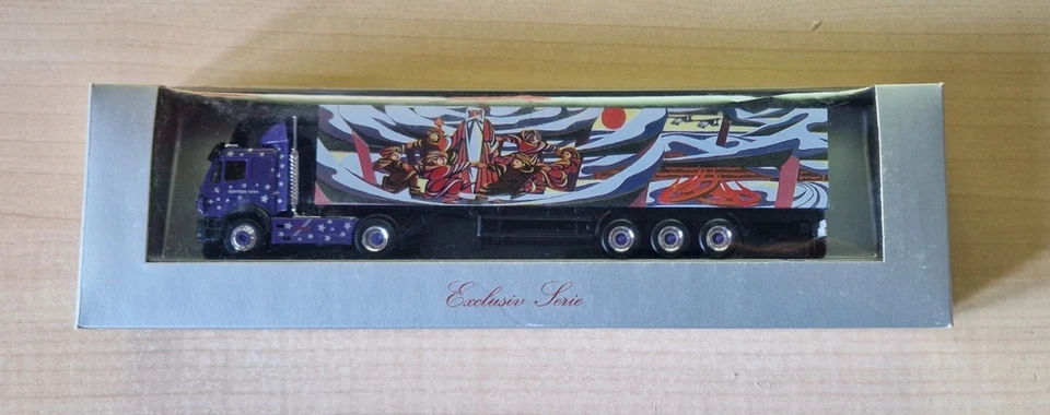 Herpa Exclusive MB SK94 1850 Eurocab Rigterink Spedition Seramis frigo  1:87 OVP - Immagine 3 di 3