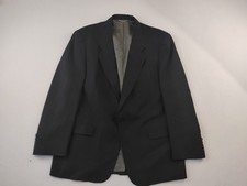 Vtg Christian Dior Retro Pinstriped Mens 43R Charcoal Gray Blazer