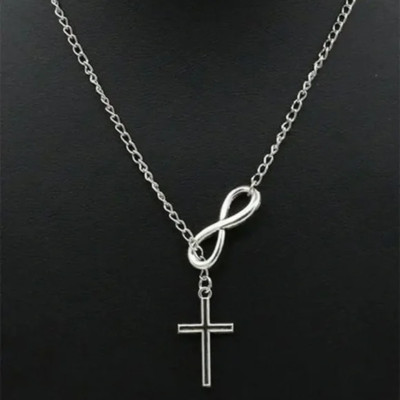 Cross & Number Charm Asymmetrical Necklace | eBay