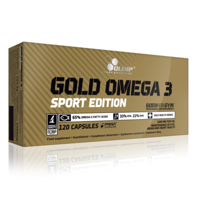 (14,50 EUR / 100 g) Olimp Gold Omega 3 Sport Edition - 120 Kapseln - Premium ...