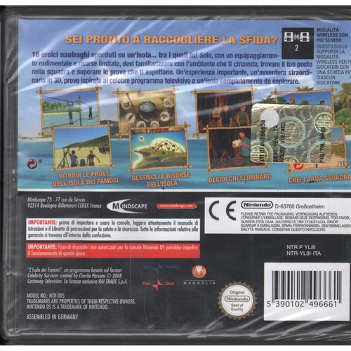 L'Isola Dei Famosi Videogioco Nintendo Ds Nds Sigillato - Imagen 2 de 2
