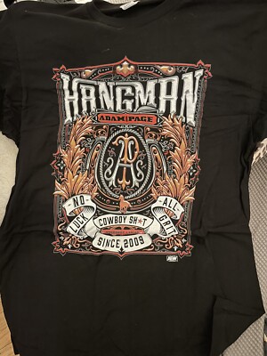AEW Hangman Adam Page Shirt L Large Brand New All Elite Wrestling