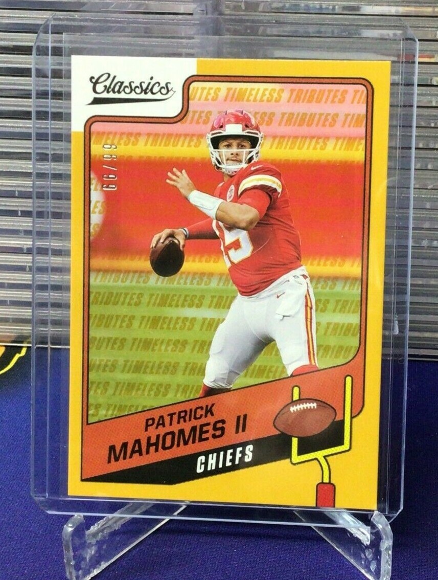 2021 Panini Classics Timeless Tributes GOLD - PATRICK MAHOMES II #66/99 CHIEFS