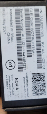 Nokia 3AL82017AB OC192/STM64/G.709/10GbE DN50TU-2AxC(F) New Open Box