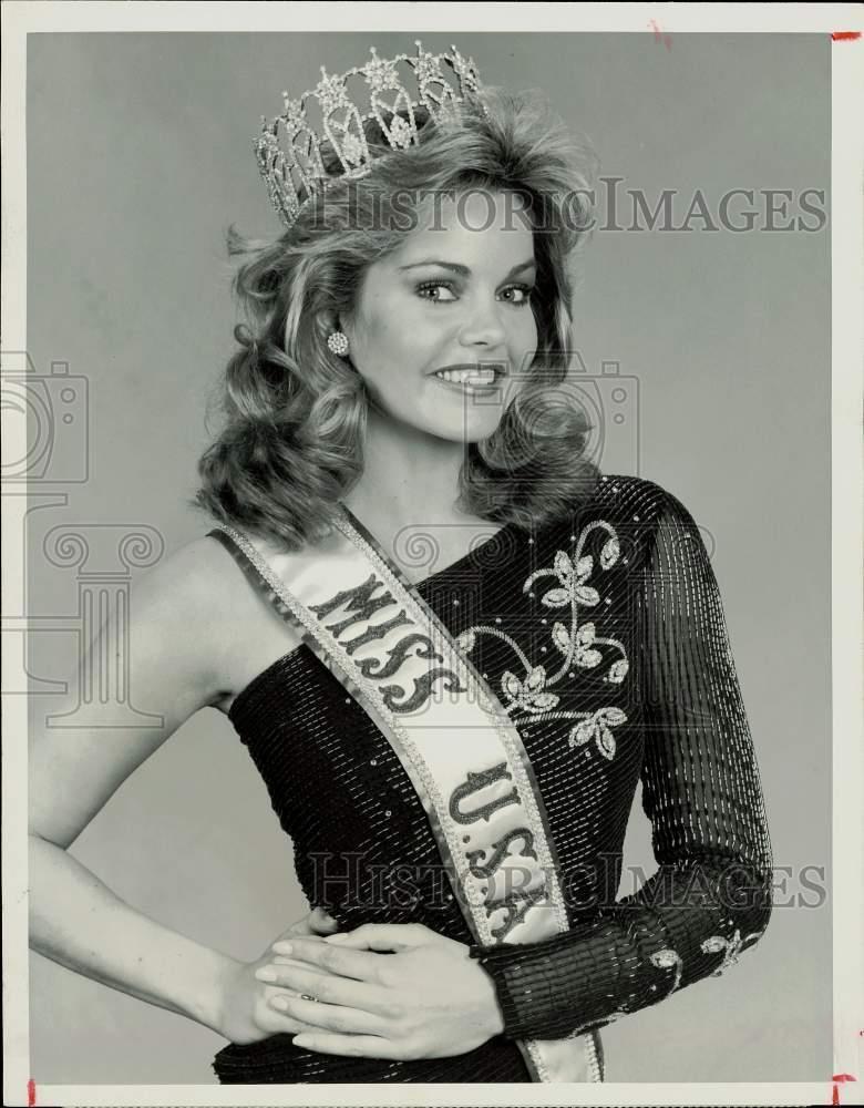 1984 Press Photo Julie Hayek, Miss USA Beauty Pageant Winner hpp24768