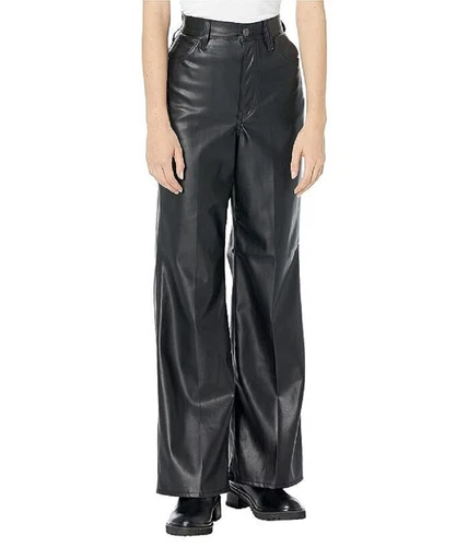 Levi's Damen Premium 70s Flare Kunstleder Jeans Größe 29 Farbe Night