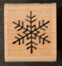 Stampabilities Itty Bitty Flake Snowflake Rubber Stamp