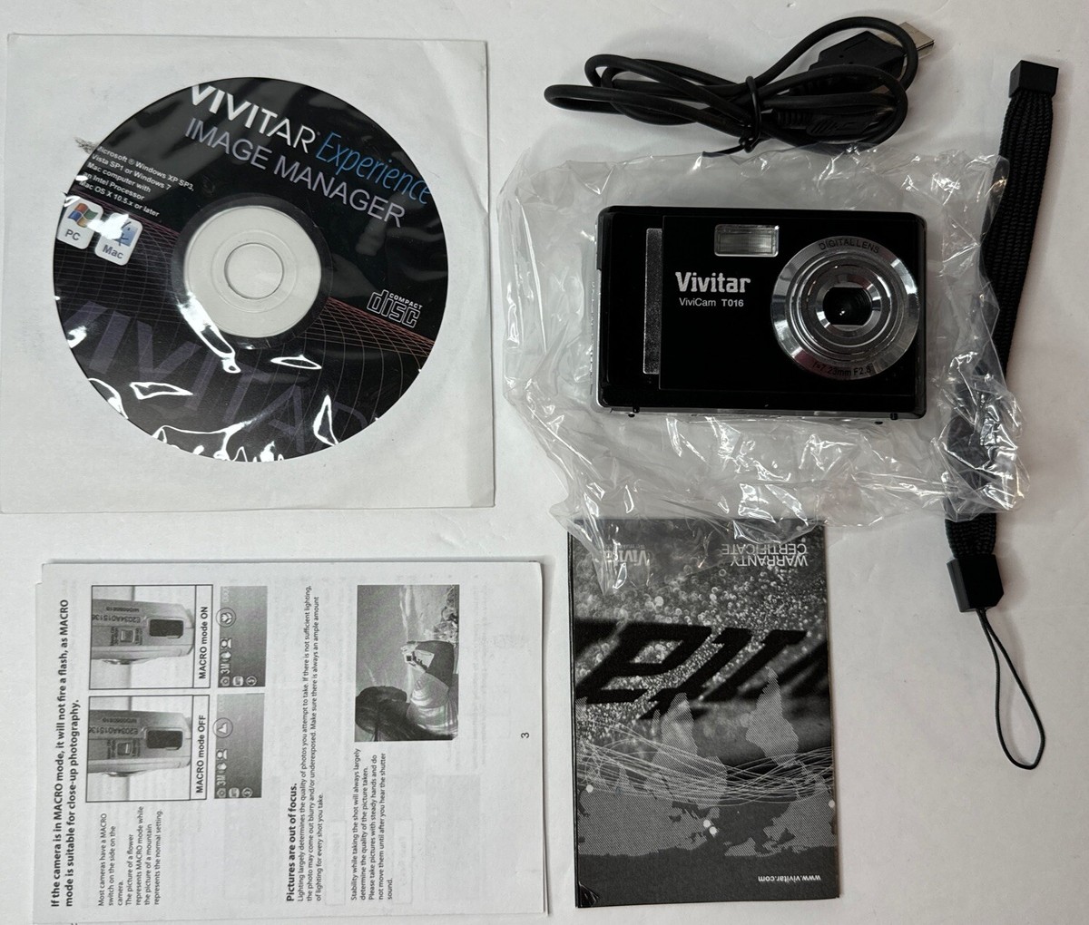 Vivitar ViviCam T016 Black 12.1 MP megapixel Digital Camera | eBay