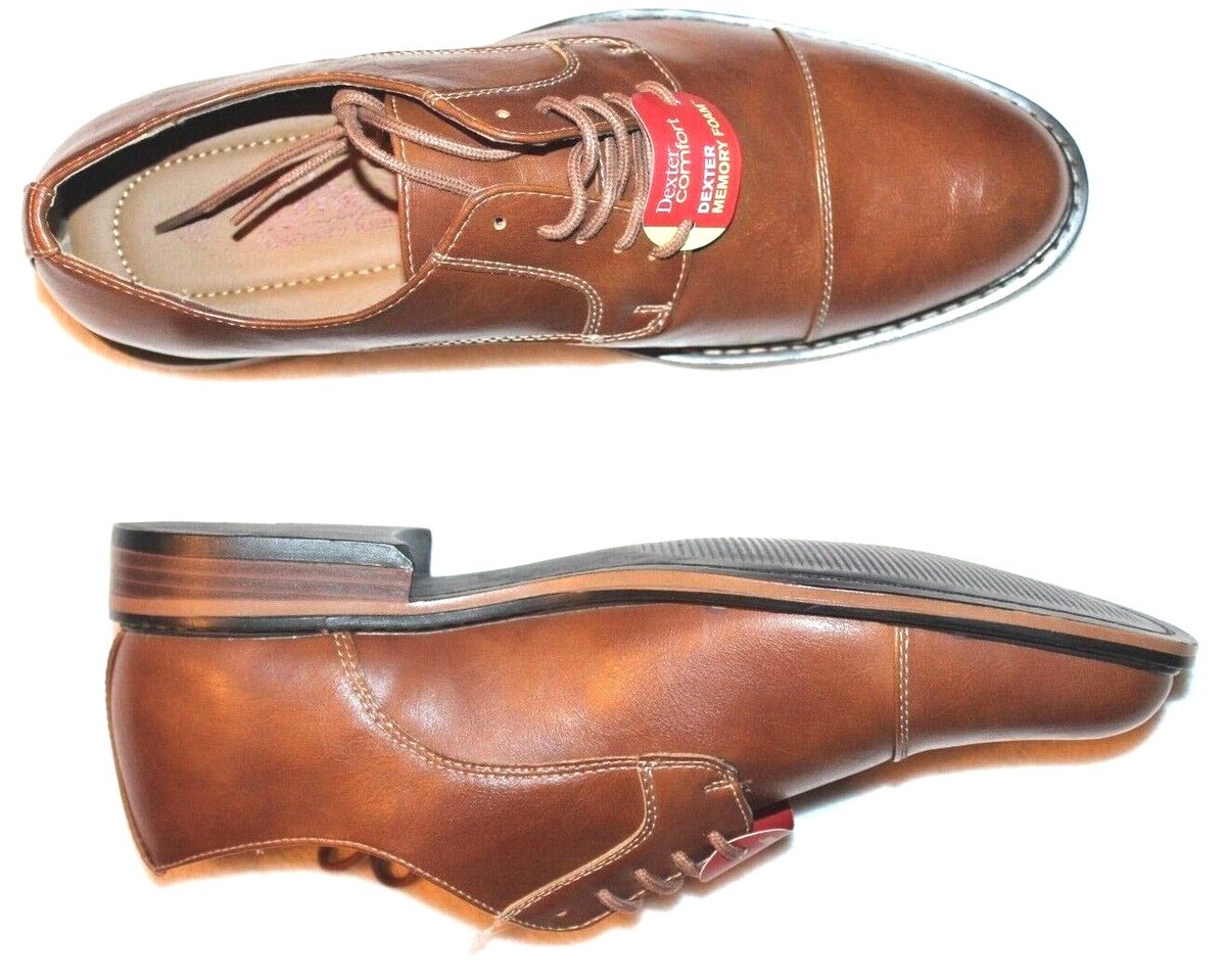 DEXTER COMFORT | Men\'s Alec Captoe Cognac Oxford Dress Shoes Size 11 Dexter Comfort Men main image 2