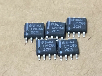 5 PC) NATIONAL LMC662CM Op Amp Dual AMP, CMOS, 8 Pin, Plastic, SOP