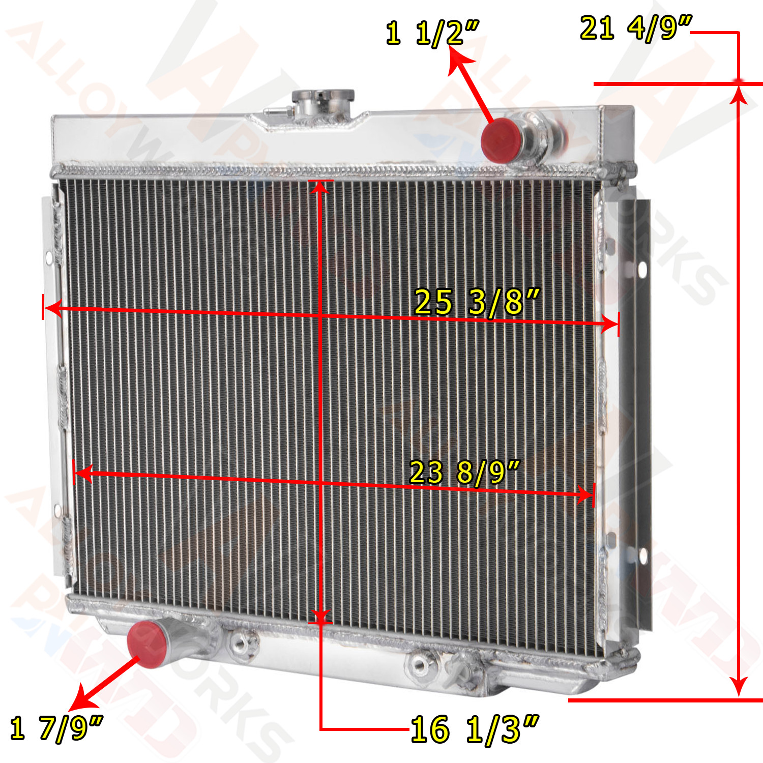3 Row Radiator For 67-1970 Ford Mustang Fairlane Torino /Mercury Cougar/XR7 V8 thumbnail 3