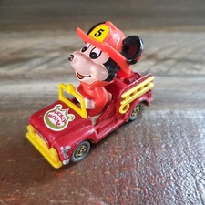 Tomy Disney Mickey Mouse Fire Truck Vintage Diecast Vehicle
