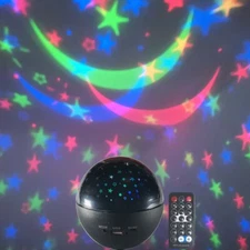 Galaxy Star Projector Night Light Music Speaker 360 Degree Rotating Stage Light