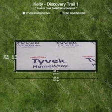 Tyvek Footprint for the Kelty Discovery Trail 1 Tent
