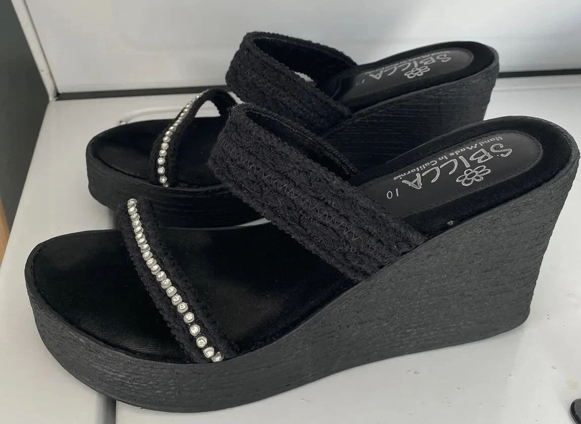 Sbicca black sale wedge