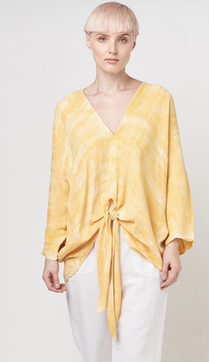 yellow kimono top