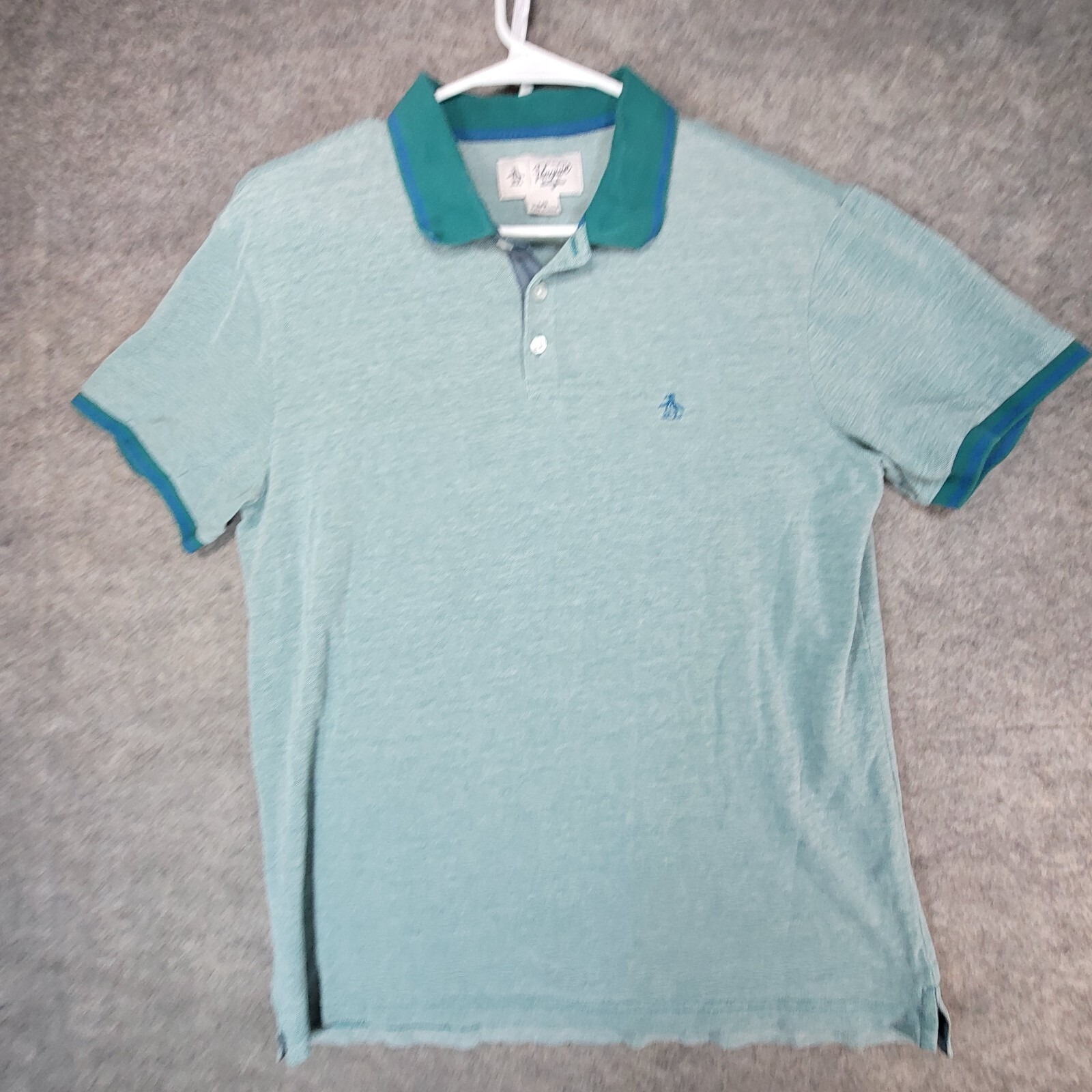 Original Penguin Men's Shirt Short Sleeve Green Size L eBay