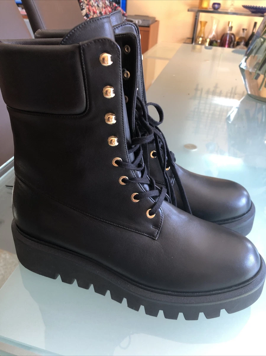 Stuart weitzman combat boots clearance sale