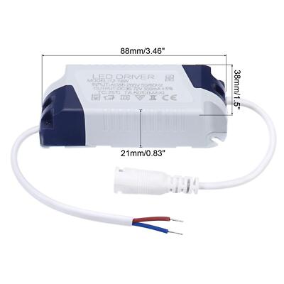 12-18W 300mA LED Driver AC 85-265V Output 36-72V DC Female
