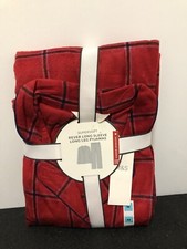 M&S Supersoft Rever Long Sleeve Long Leg Pyjamas Maximum Warmth Fleece Medium